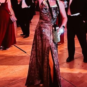 Lulu’s Silver Metallic Dress